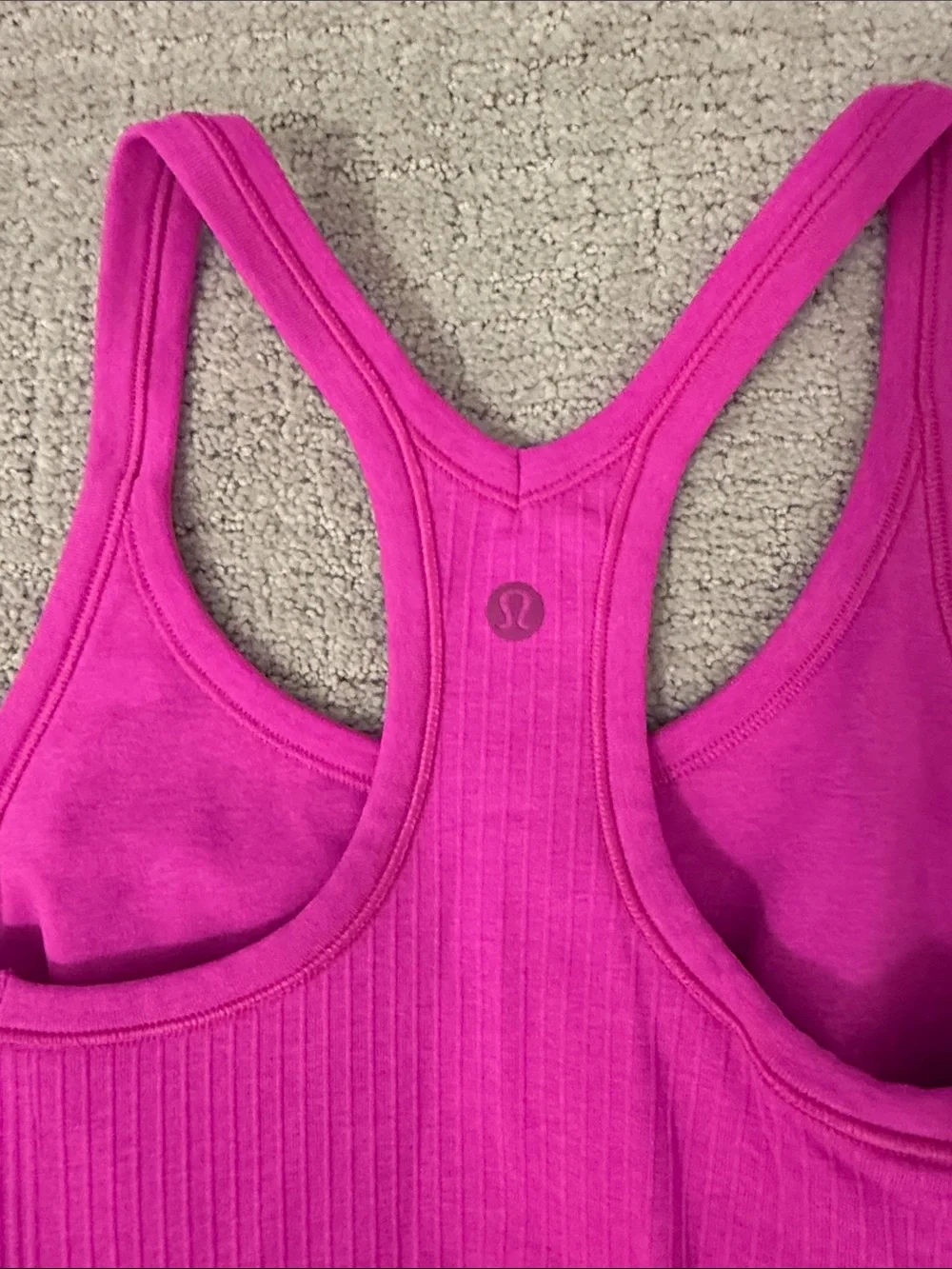 lululemon athletica Ribbed Racerback Tank - Bright Fuchsia